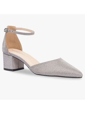 Benjamin WalkTouch Ups Women's Silver Tegan Heeled Sandal NWOT KinSize 7